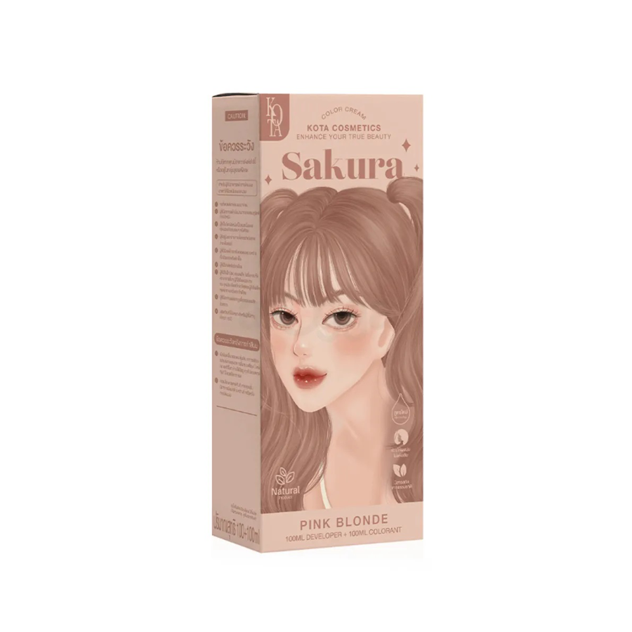 kota-cosmetics-whisper-hair-color-pink-blonde ๐๐ผ๐๐ฎ ๐๐ผ๐๐บ๐ฒ๐๐ถ๐ฐ๐ ๐ฆ๐ฎ๐ธ๐๐ฟ๐ฎ ๐๐ฎ๐ถ๐ฟ ๐๐ผ๐น๐ผ๐ฟ - ๐ฃ๐ถ๐ป๐ธ ๐๐น๐ผ๐ป๐ฑ๐ฒ - Image 1