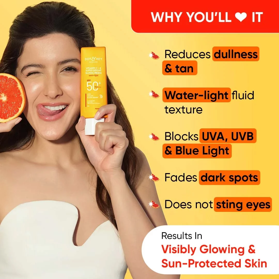 Dot-Key-22900-Vitamin-C-Plus-E-Super-Bright-Sunscreen-80-G-Spf-50-Plus_4 ๐๐ผ๐ & ๐๐ฒ๐ ๐ฉ๐ถ๐๐ฎ๐บ๐ถ๐ป ๐ + ๐ ๐ฆ๐๐ฝ๐ฒ๐ฟ ๐๐ฟ๐ถ๐ด๐ต๐ ๐ฆ๐๐ป๐๐ฐ๐ฟ๐ฒ๐ฒ๐ป ๐ฆ๐ฃ๐ ๐ฑ๐ฌ+ ๐ฃ๐++++ ๐ด๐ฌ๐ด - Image 3