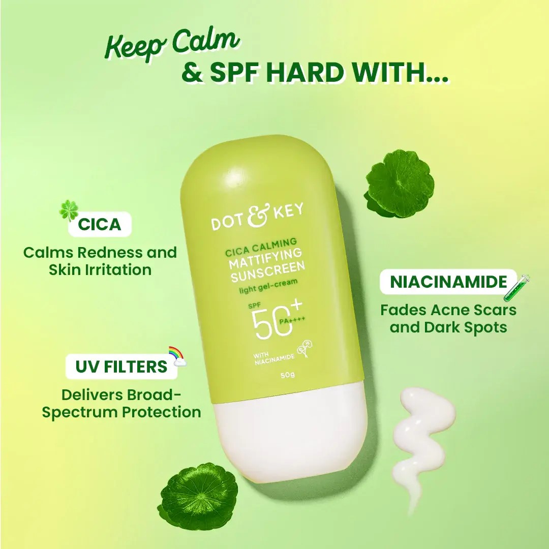 dot-key-cica-calming-mattifying-sunscreen-spf-50-pa-50g-nsbqem ๐๐ผ๐ ๐ฎ๐ป๐ฑ ๐๐ฒ๐ ๐๐ถ๐ฐ๐ฎ ๐๐ฎ๐น๐บ๐ถ๐ป๐ด ๐ ๐ฎ๐๐๐ถ๐ณ๐๐ถ๐ป๐ด ๐ฆ๐๐ป๐๐ฐ๐ฟ๐ฒ๐ฒ๐ป ๐ฆ๐ฃ๐ ๐ฑ๐ฌ+ ๐ฃ๐++++ ๐๐ถ๐๐ต ๐ก๐ถ๐ฎ๐ฐ๐ถ๐ป๐ฎ๐บ๐ถ๐ฑ๐ฒ ๐ฑ๐ฌ๐ด๐บ - Image 3